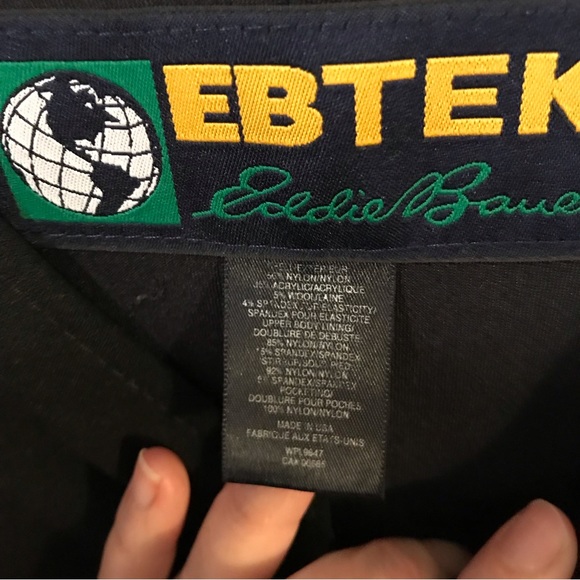 Eddie Bauer Ebtek Women’s Black Overall Winter Ski Pants Tall Size - Picture 10 of 12